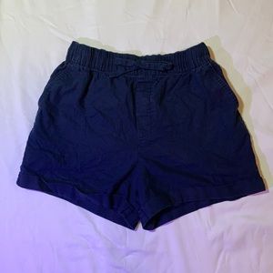 Women Navy Cotton Shorts XS (size 24-25)